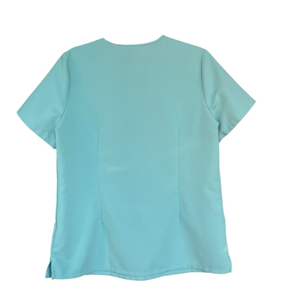 Figs Womens Catarina One Pocket Scrub Top Medium Blue Nursing Medical ER - Picture 2 of 12